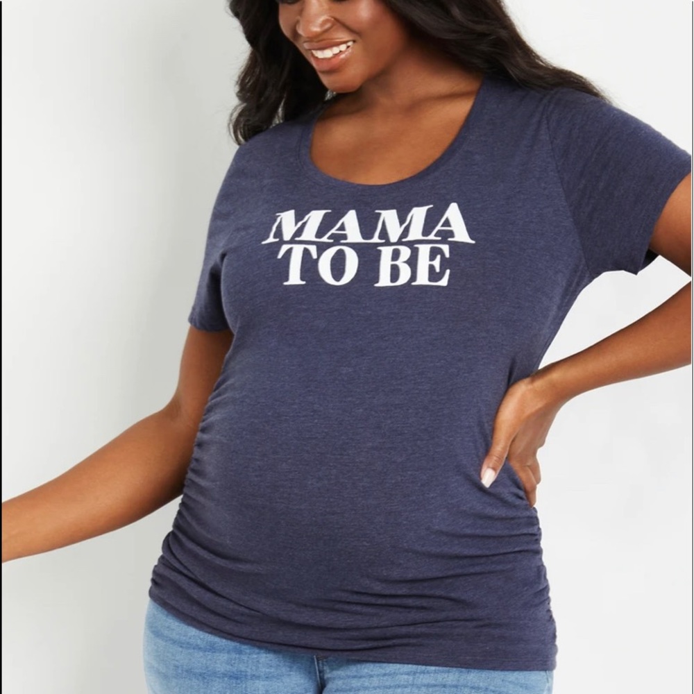 PLUS SIZE MAMA TO BE MATERNITY GRAPHIC TEE